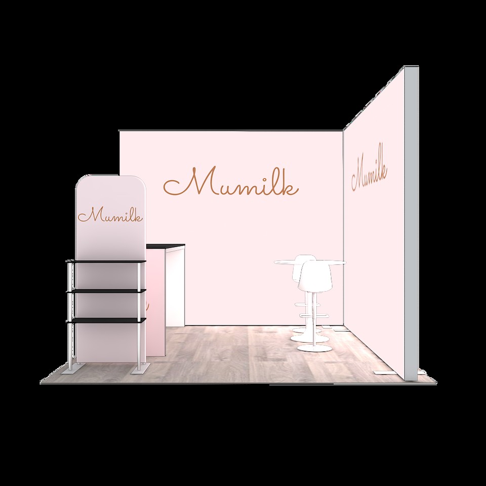10x10 Portable SEG Light Box Tool Free Aluminum Modular Side Lit Trade Show Booth Exhibition Display Stand