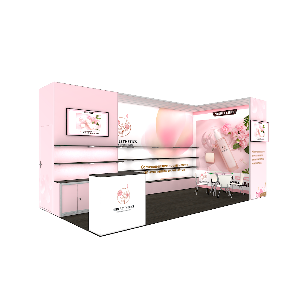 10x20ft Custom Modular Aluminum Trade Show Booth SEG Tension Fabric