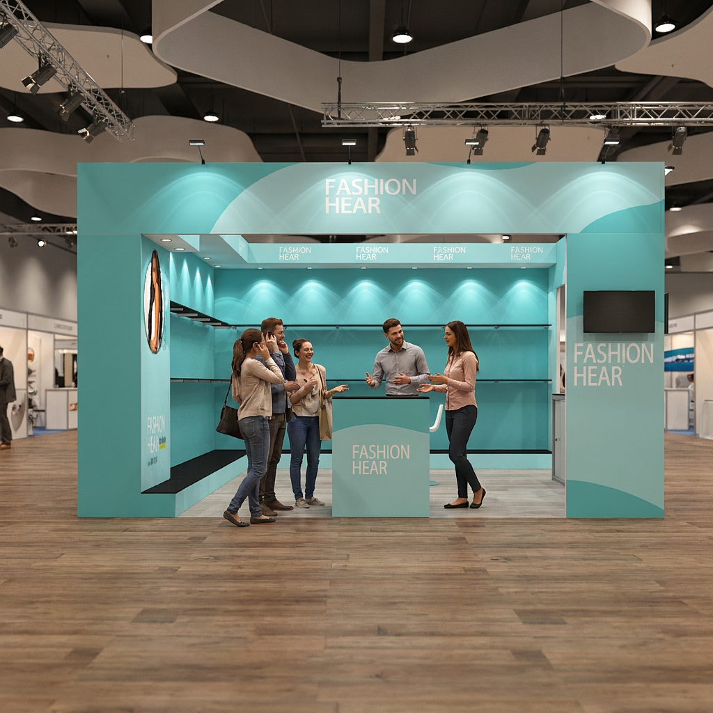 Modular 20x20 Portable Aluminum SEG LED Backlit Exhibition Booth