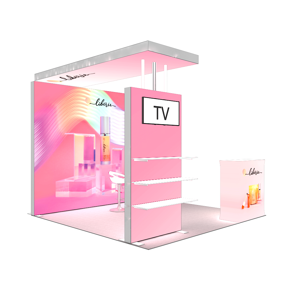 Tool Free Modular SEG LED Backlit Pillar Arch Trade Show Booth